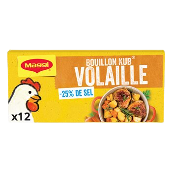 Maggi Bouillon KUB Volaille (18 tablettes) 180g : : Epicerie